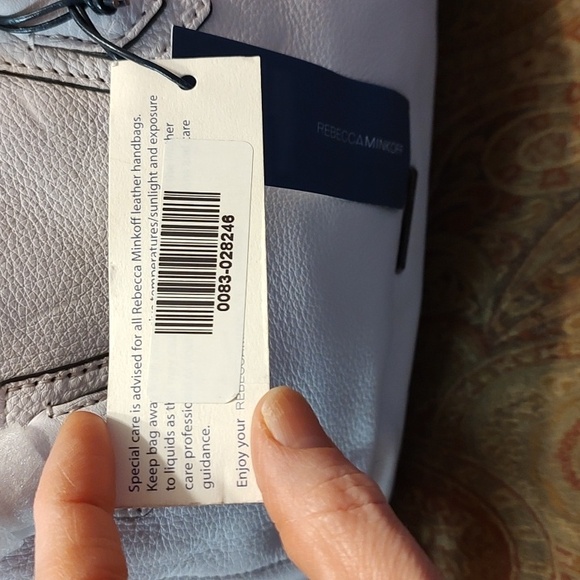 Rebecca Minkoff NWT Micro Perry Leather crossbody satchel in Pale Lilac MSRP$295 - Picture 8 of 16